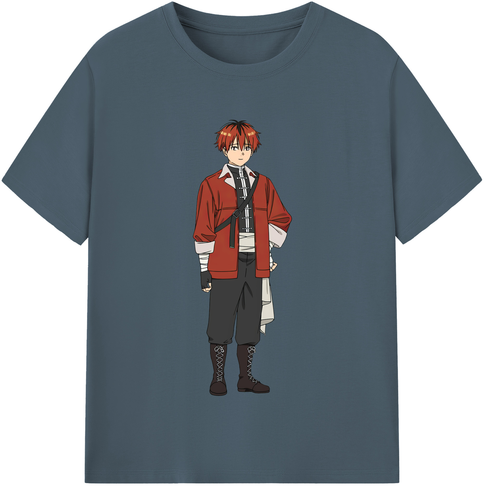 （画像用） 葬送のフリーレン Frieren 綿100％半袖Tシャツ（フロントプリント）